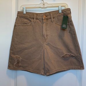Wild Fable Size 10 High Rise Bermuda Shorts Brown NWT!